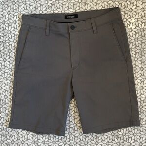 Men's Huckberry Proof Nomad Shorts 9" In Grey, Size 31